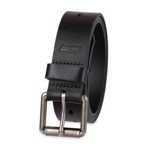 Genuine Dickies Men's Black Fully Adjustable Perforated Leather Belt 34